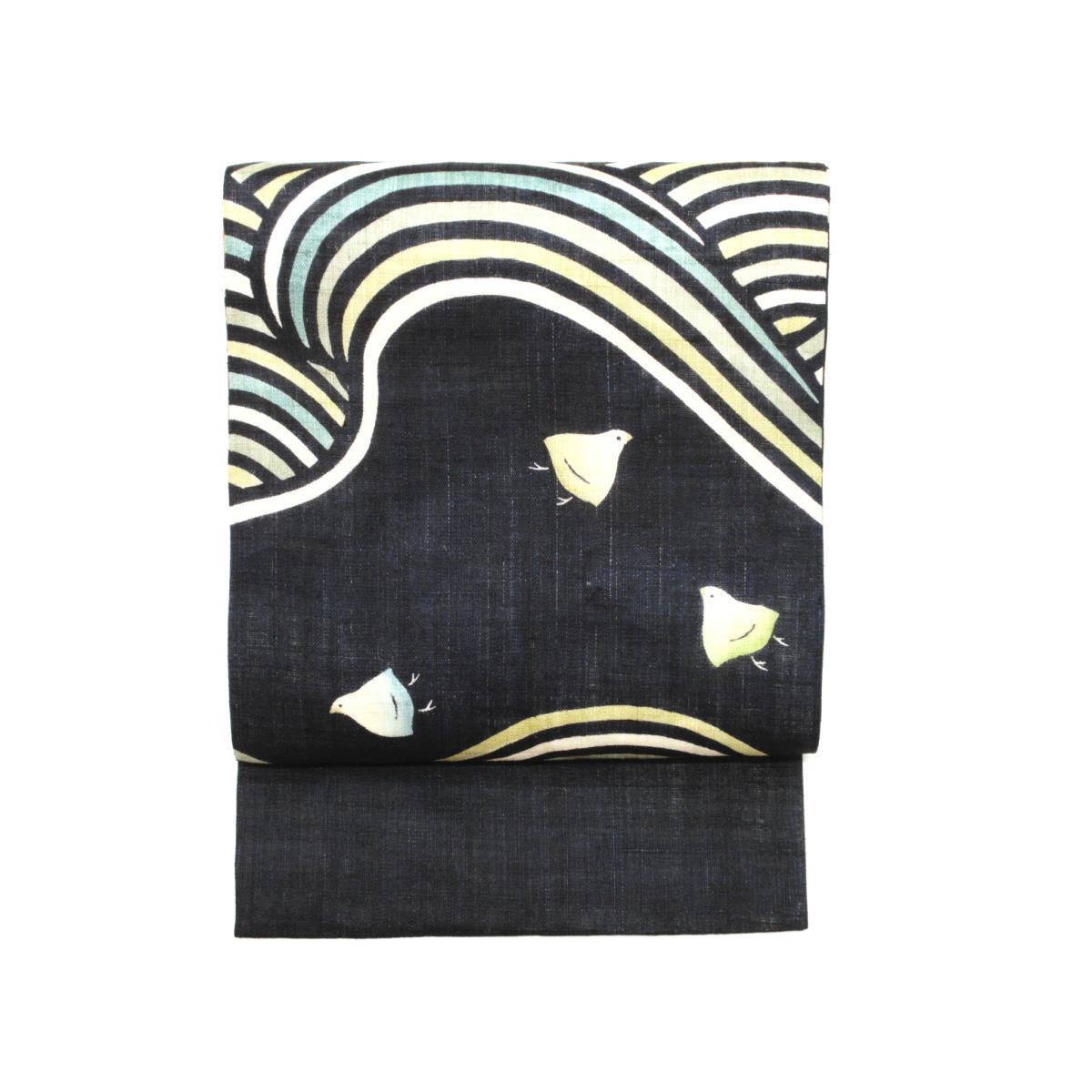 【新品】夏名古屋帯　【栗山吉三郎】