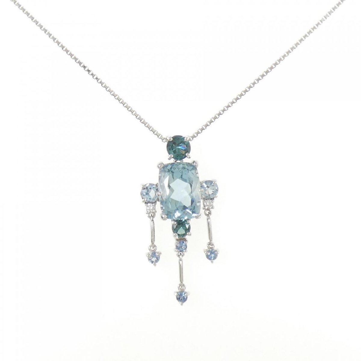 PT900/PT850 カラーストーン ネックレス