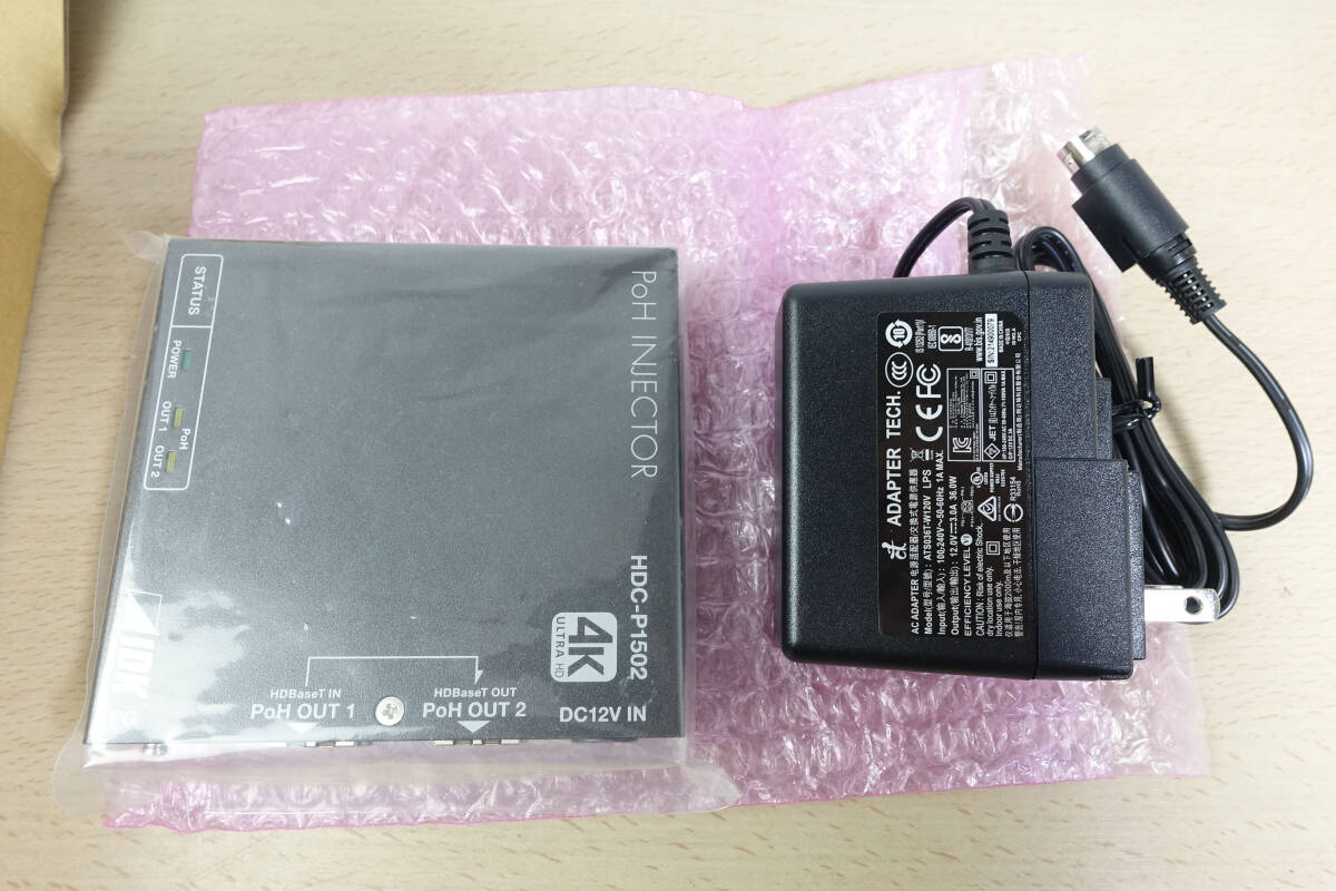 IDK HDC-P1502 * HDBaseT PoHインジェクター 4K 未使用