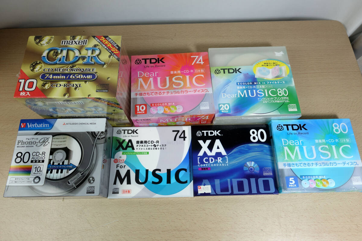 TDK maxell 三菱 CD-R Audio 74分80分 XA Phono-R 57枚