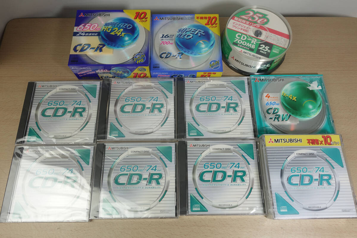 三菱 CD-R CD-RW スーパーアゾ super-azo 650MB 700MB 62枚