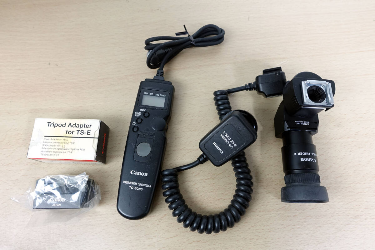 Canon キヤノン純正品いろいろ TS-Eアダプタ TC-80N3 SHOECORD2 アングルファインダー