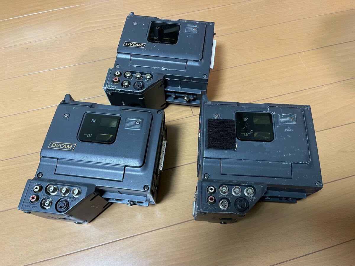 sony 業務用ビデオレコーダー DSR-1 DVCAM 通電確認済み 修理、部品取りベース 現状渡し３台セット