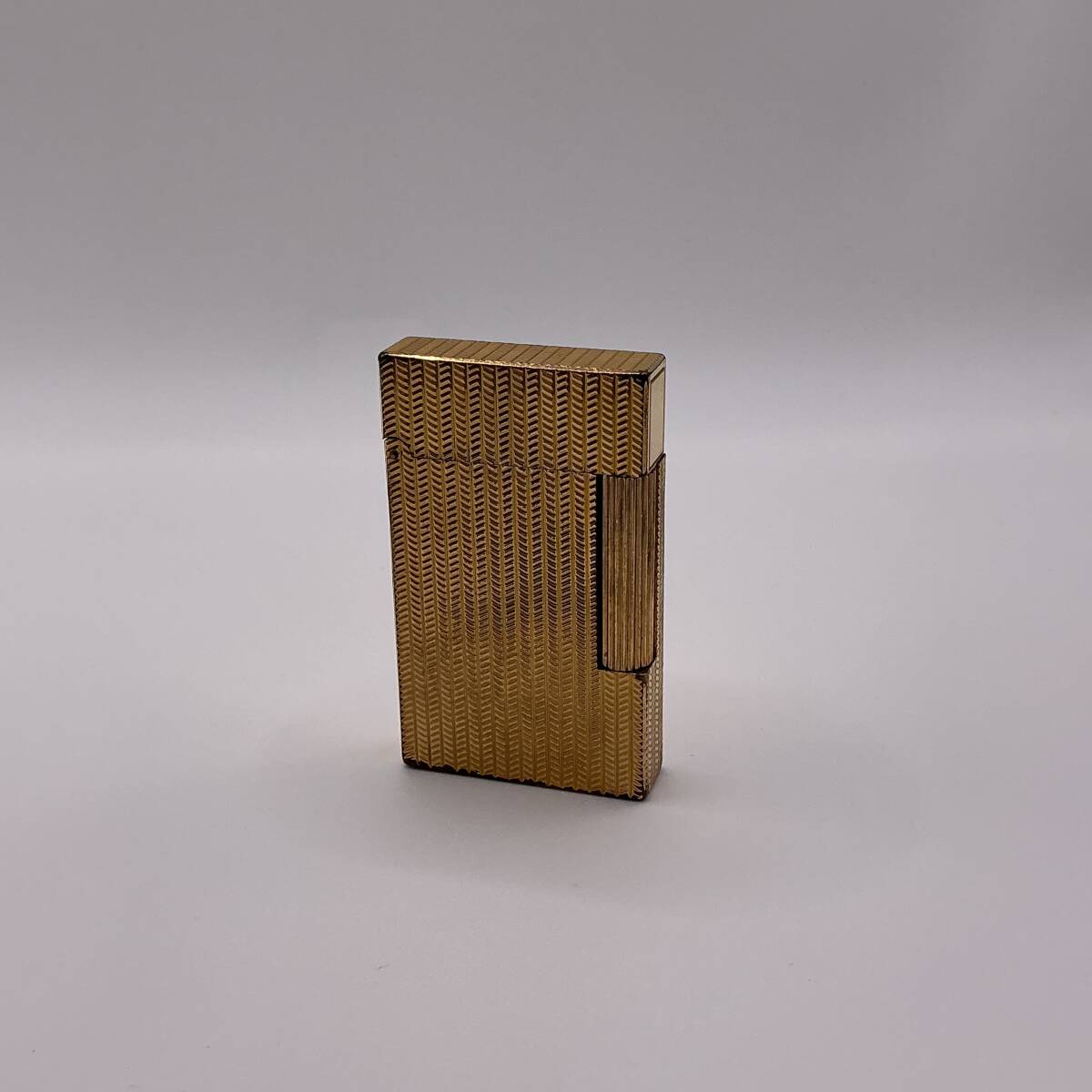 ＃11808【現状品】S.T.Dupont ヴィンテージライター　ガス無 点火未確認　12EBL75(金、Gold、ラインシリーズ)