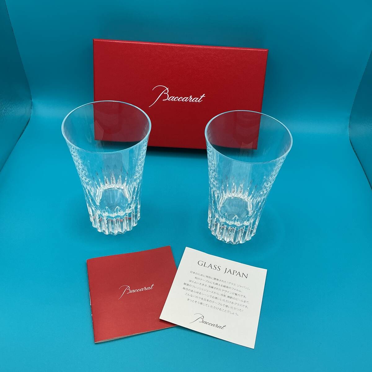 #11760【現状品/未使用】Baccarat ペアグラス (バカラ、お酒、インテリア)