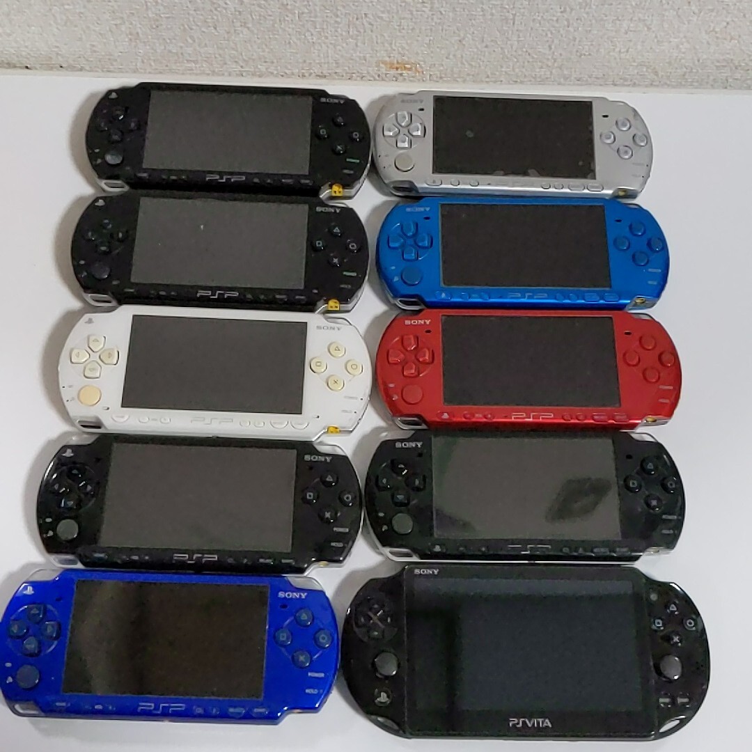 【10台まとめ】プレイステーション ポータブル Vita 本体 まとめ売りセット PSP Vita 1円スタート　1000 2000 3000 ビータ