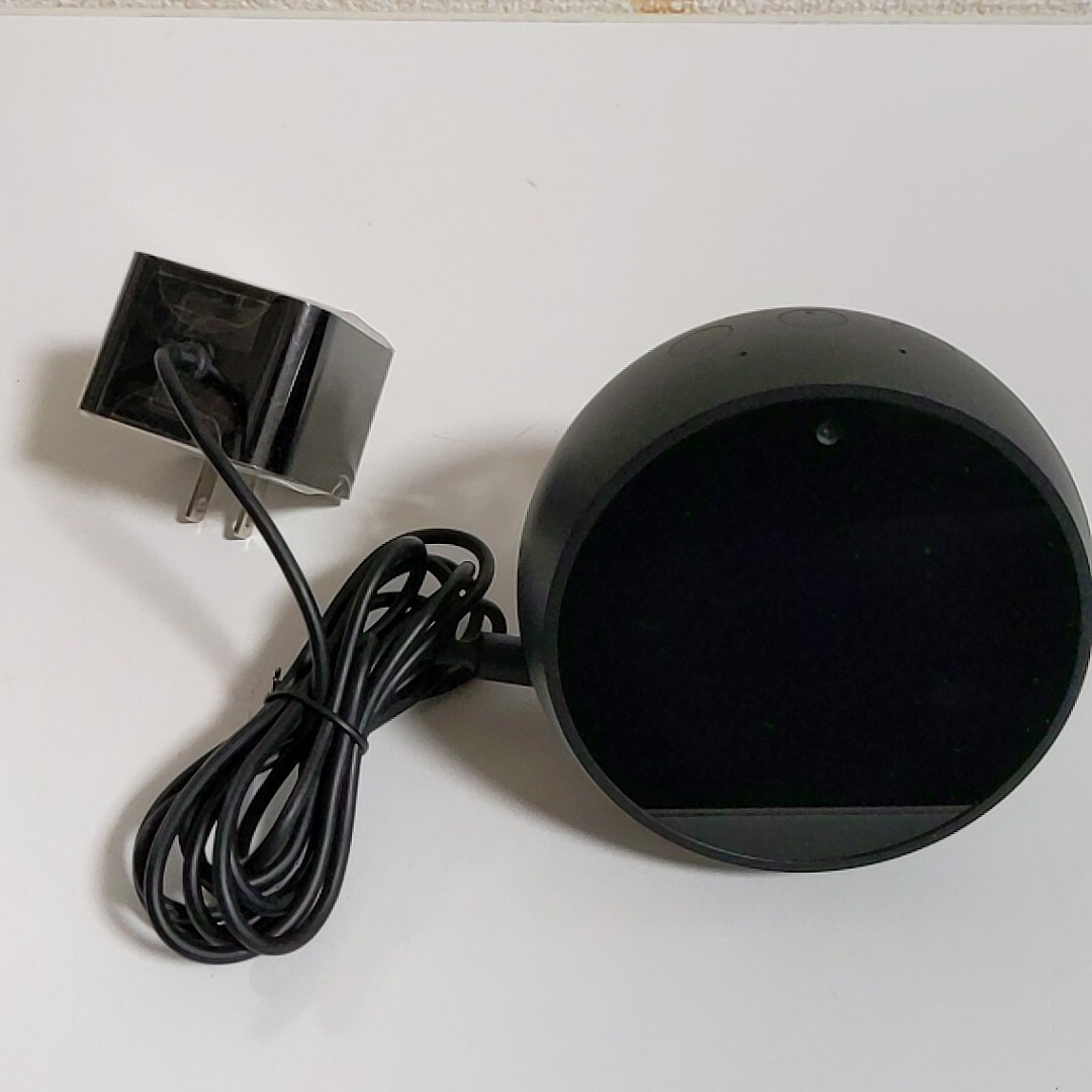 Amazon アマゾン スマートスピーカー Echo Spot エコースポット VN94DQ ブラック Alexa アレクサ