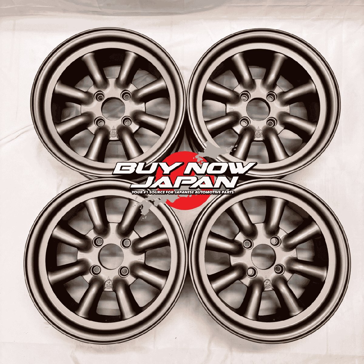【在庫ありの場合即納】RS Watanabe A TYPE 14×6.5J+9.5 4H-100 マグカラー 4本 / 14インチ ワタナベ アルミホイール