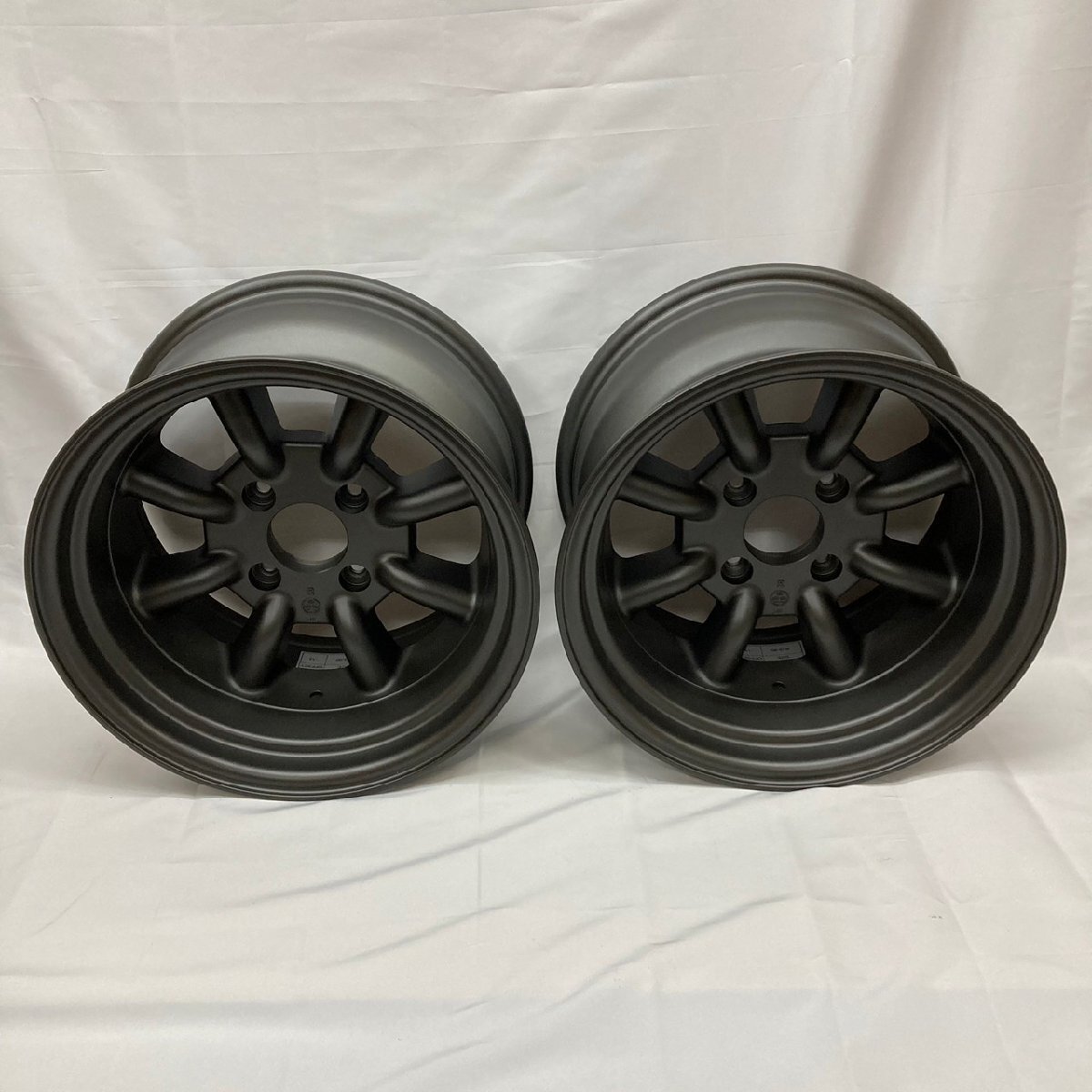 【在庫ありの場合即納】RS Watanabe R TYPE 15×9J-13 4H-114.3 ブラック/15インチ ワタナベ アルミホイール 2本