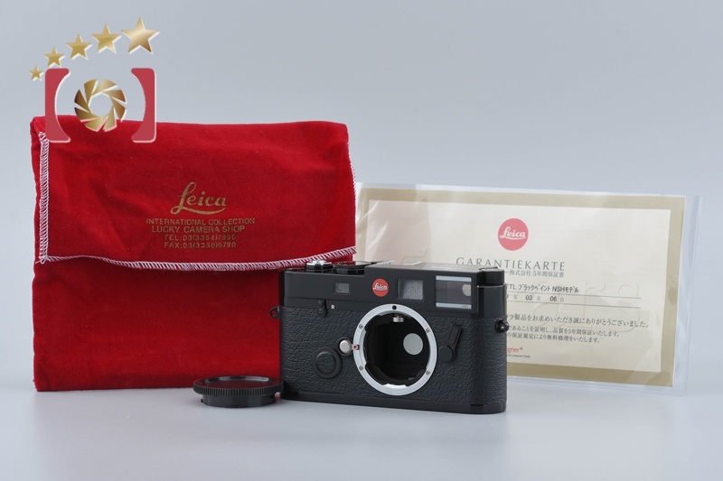 【中古】Leica ライカ M6 TTL 0.85 NSH400台限定モデル ブラックペイント レンジファインダーフィルムカメラ