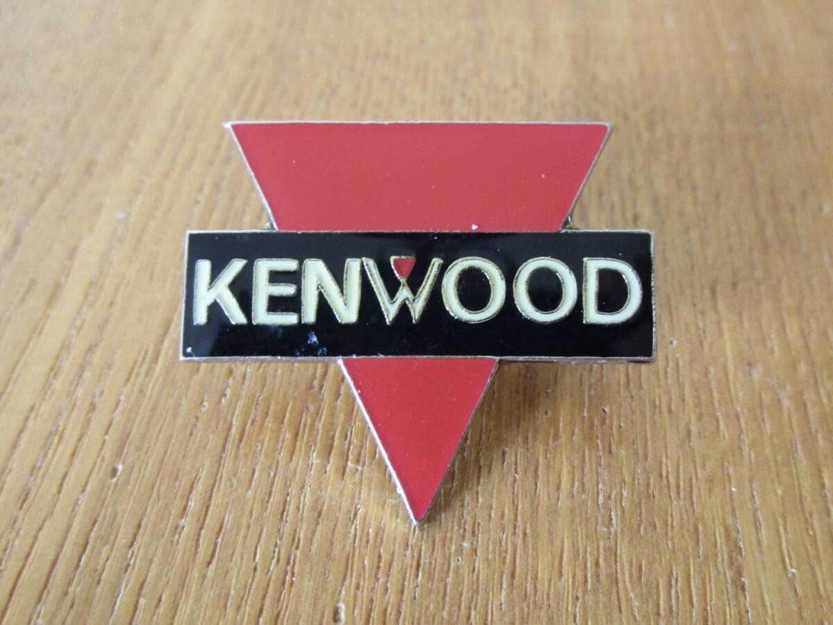 当時物 KENWOOD ケンウッド ロゴ （赤）古い ピンバッジ ピンズ # W