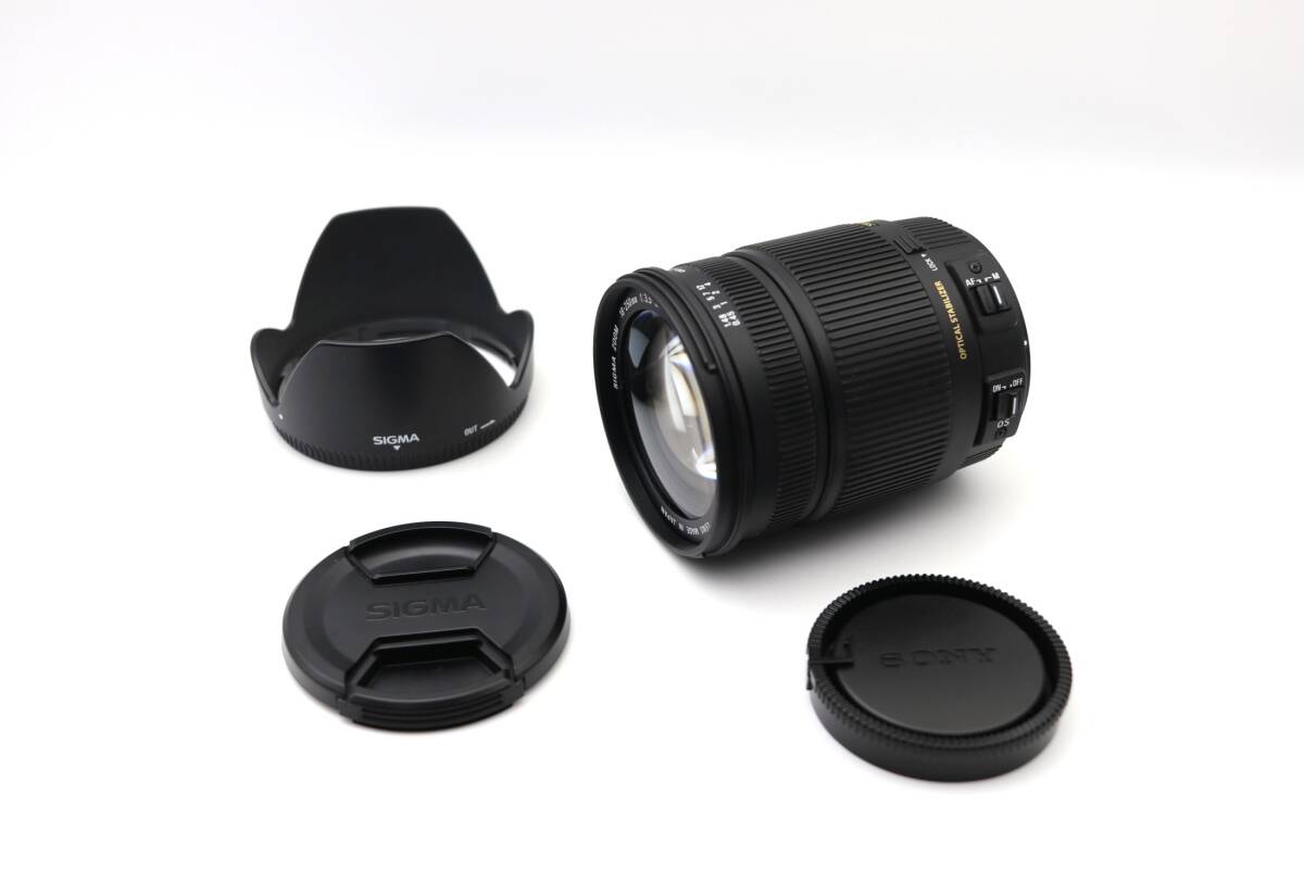 ☆良品【SIGMA】 18-250mm F3.5-6.3 DC MACRO OS HSM SONY ソニー Aマウント用 シグマ 管 : M5968