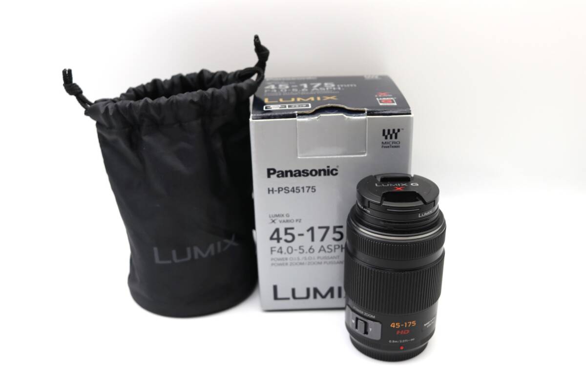 ☆良品【Panasonic】LUMIX G VARIO 45-175mm F4-5.6 ASPH. POWER O.I.S. H-PS45175 ルミックス パナソニック 管 : M5989