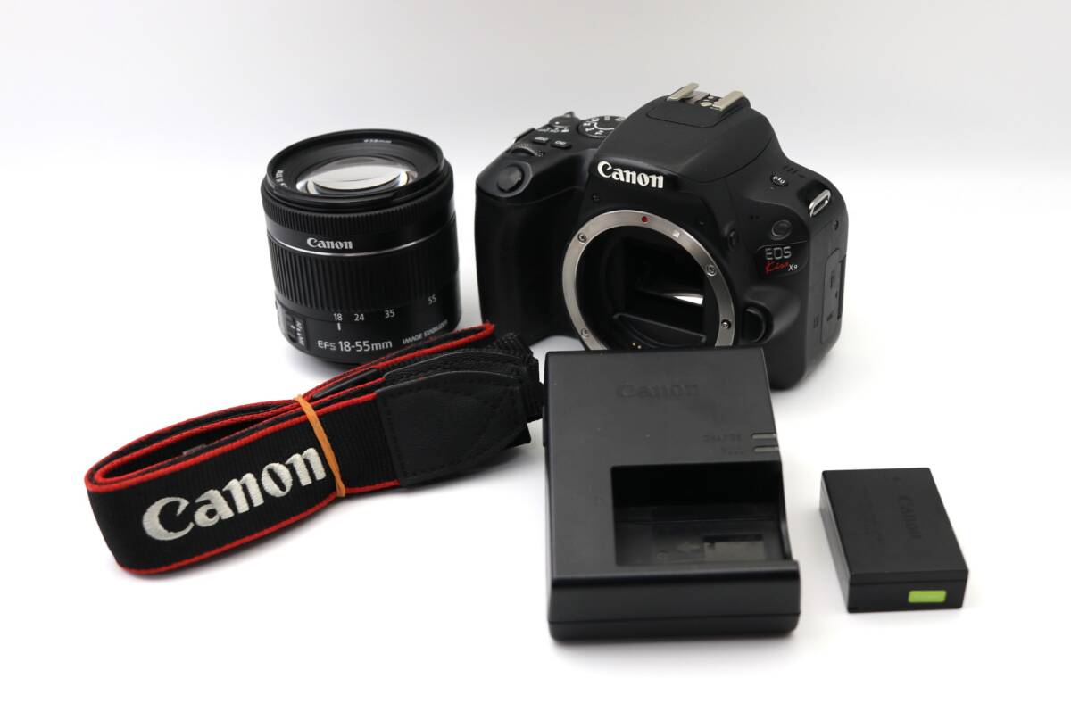 ☆良品【Canon】EOS Kiss X9 + 18-55mm レンズセット キャノン キヤノン 管 : M59205921