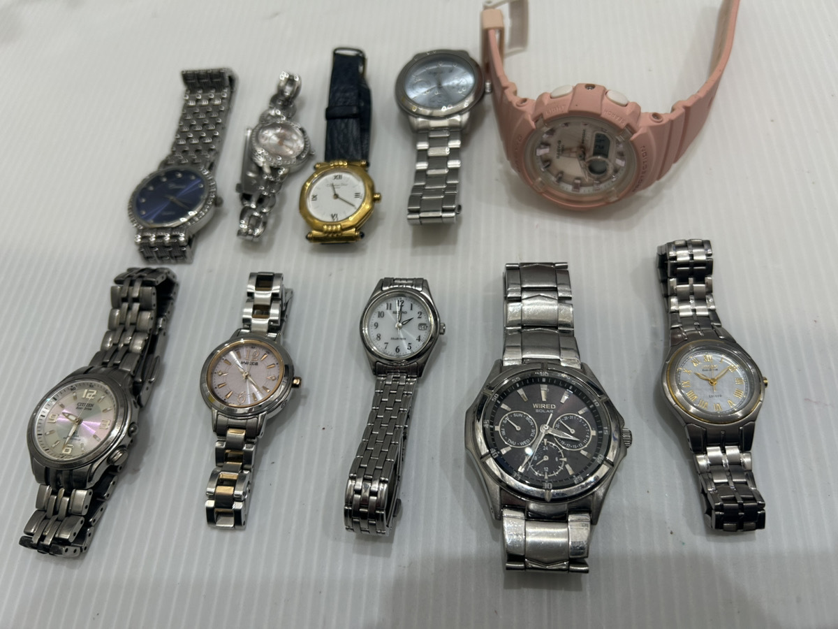 C1688A【時計おまとめ】お宝あるかも！CITIZEN シチズン Wicca ウィッカ Cronos ディオール REGUNO カシオ BABY-G 他