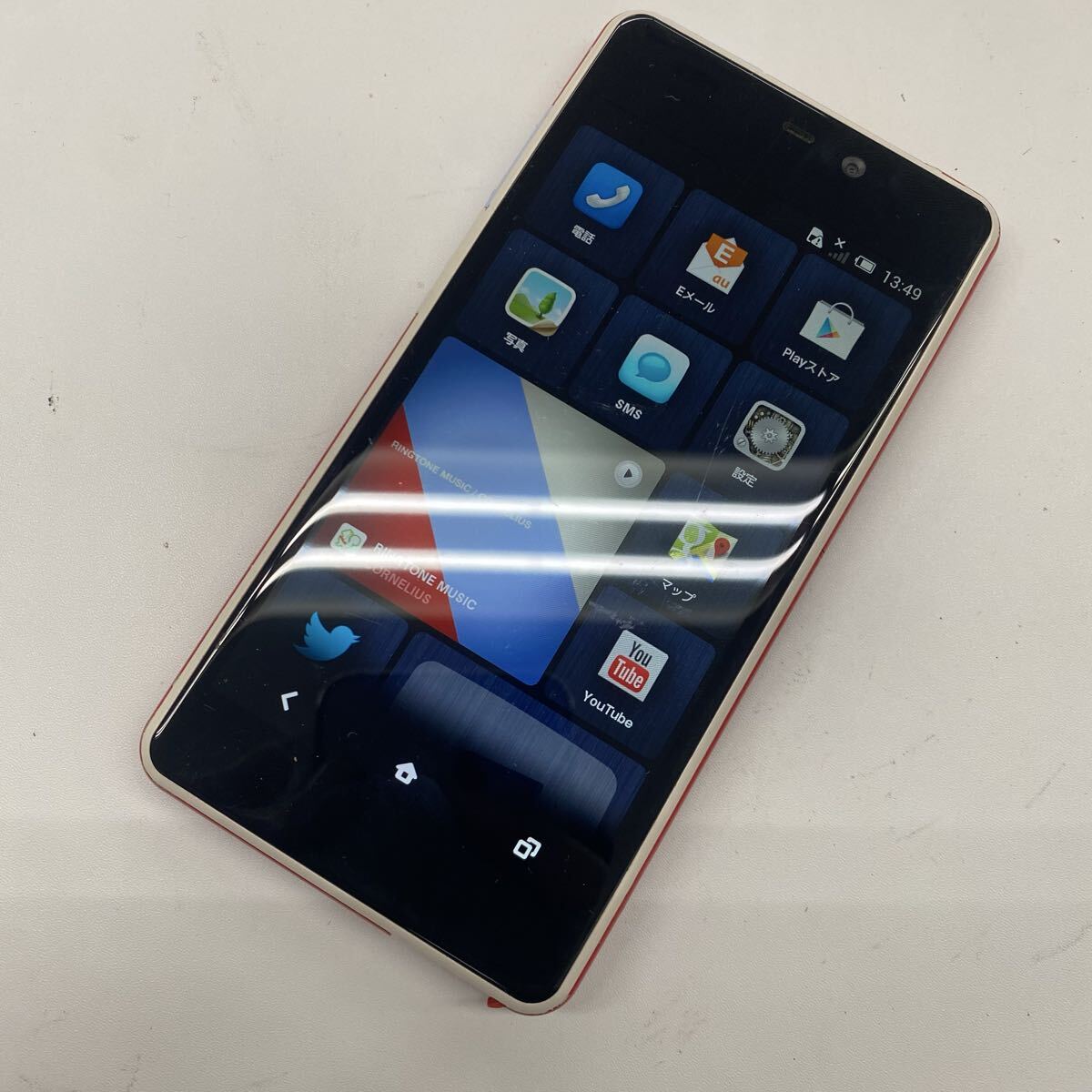 2ys au INFOBAR A02 HTX21 Android スマホ スマートフォン リセット済み 利用制限◯ IMEI:99000144093742