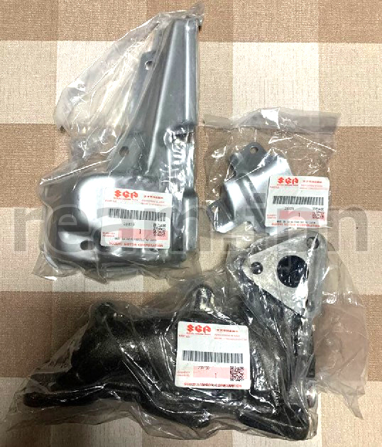 新品 スズキ純正 JA11 JA12 JA22 JA71 ジムニー エキゾーストマニホールド エキマニ カバー 遮熱板 セット JIMNY EXHAUST MANIFOLD COVER