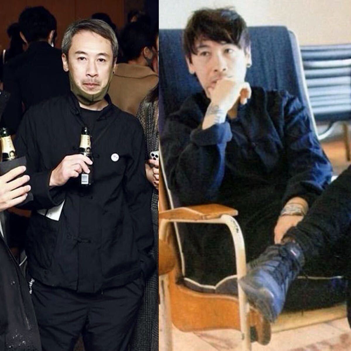 ポリエステル縮絨 M チャイナジャケット BLACK COMME des GARCONS 高橋盾 ジョニオ JONIO 藤原ヒロシ China Jacket エステル縮絨 ポリ縮絨