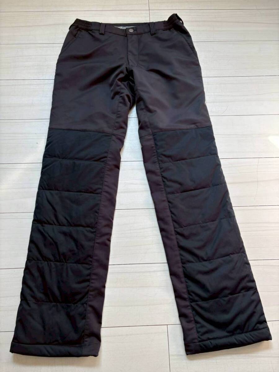 【u01382】マンシングウェア Munsingwear 中綿切替 防寒パンツ 黒 W79-83 ゴルフウェア Urbild4D 裾ドローコード付 美品