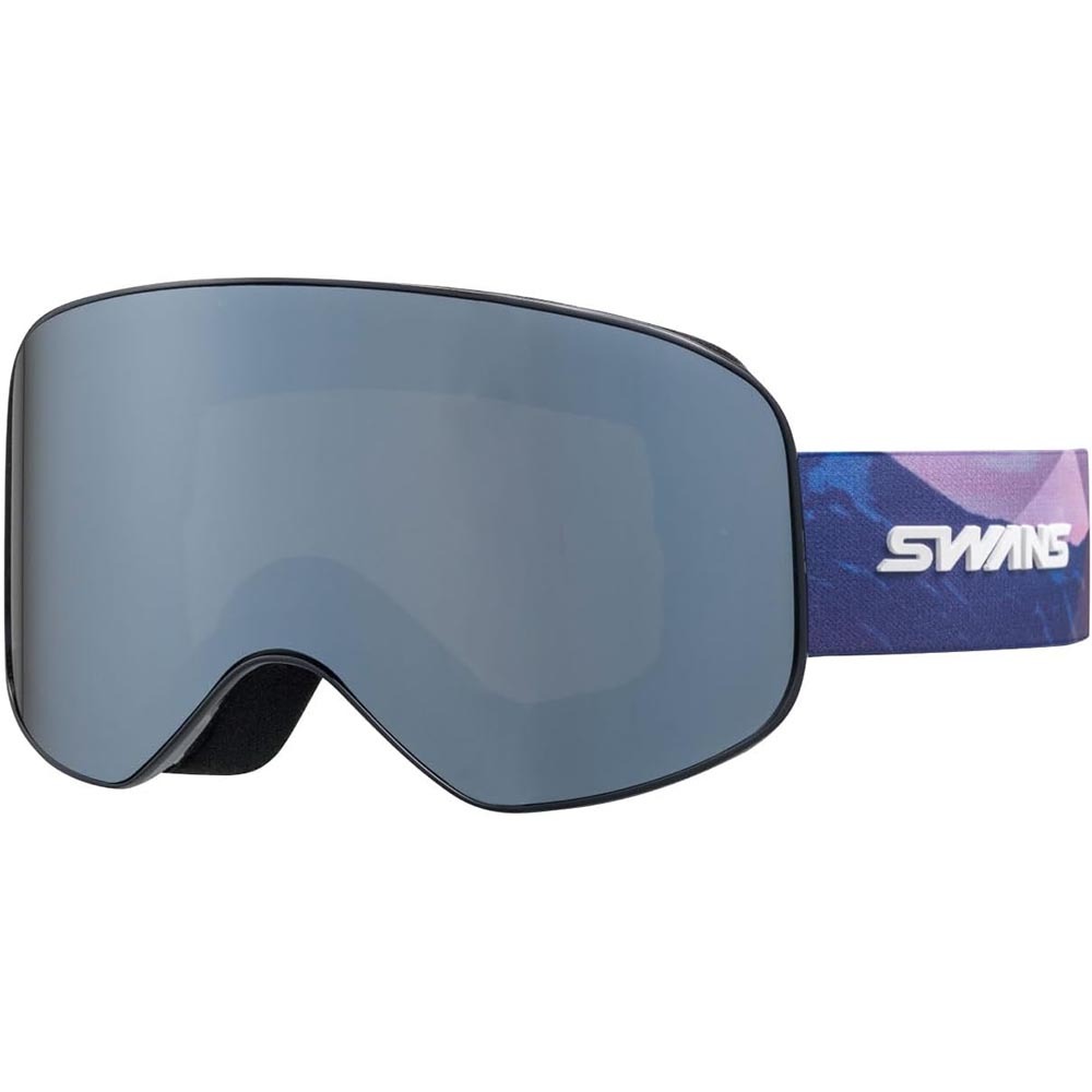 【アウトレット】スノーゴーグル SWANS 23-24 190-MDH P1 BK/PR ミラー ダブルレンズ ヘルメット対応 スキー スノーボード 型落ち 旧モデル