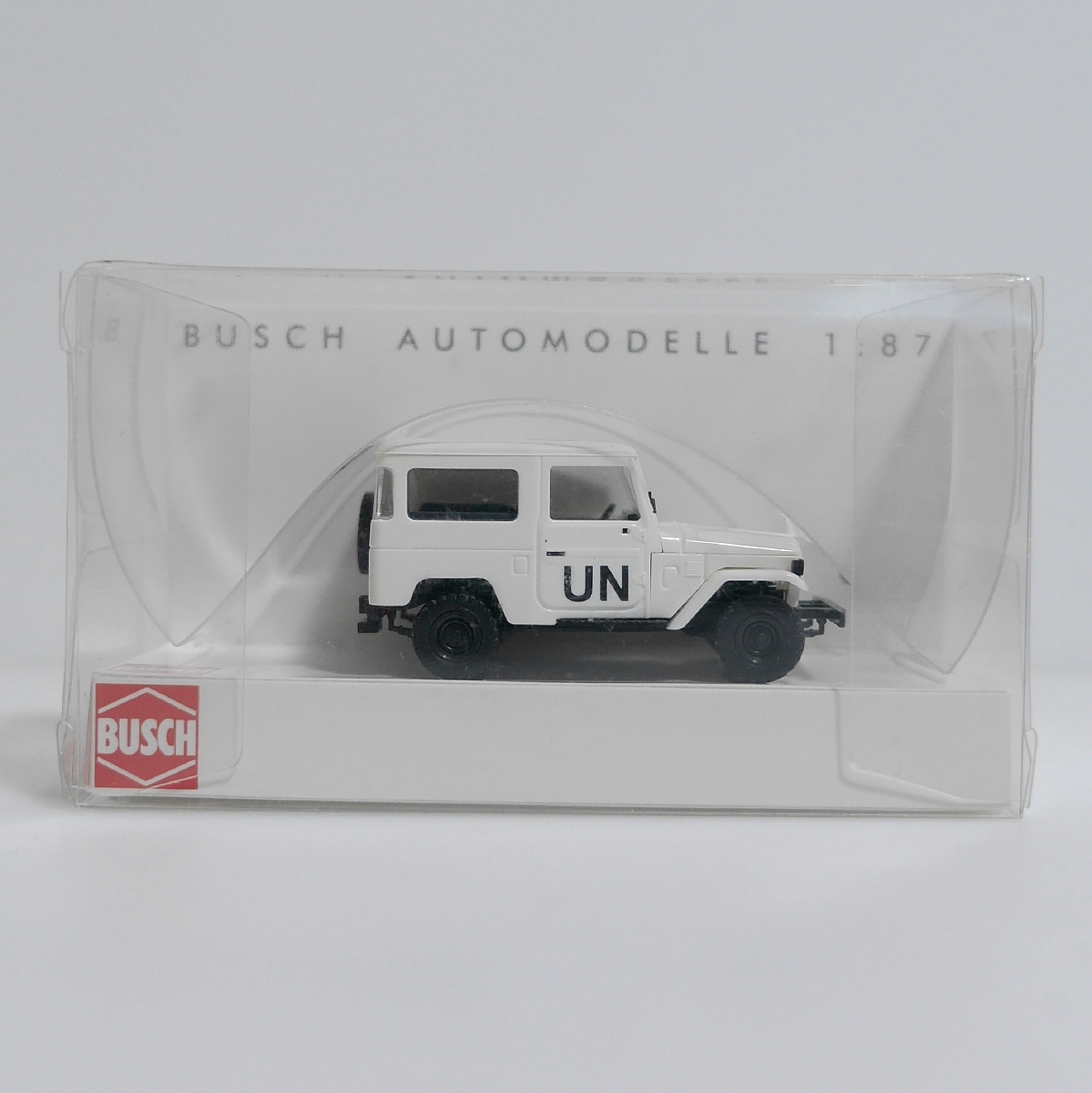 未使用 Buschブッシュ 1/87 HO トヨタ ランドクルーザーJ4ハードトップ UN 国連