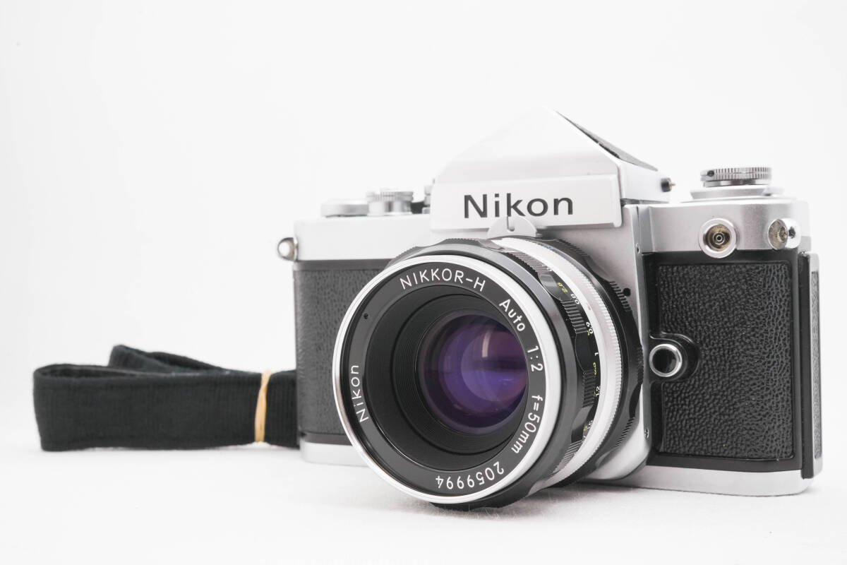 [美品] Nikon F2 アイレベル シルバー + Nikon NIKKOR 50mm f/2 NIKKOR フィルムカメラ 単焦点レンズ MFレンズ ニコン
