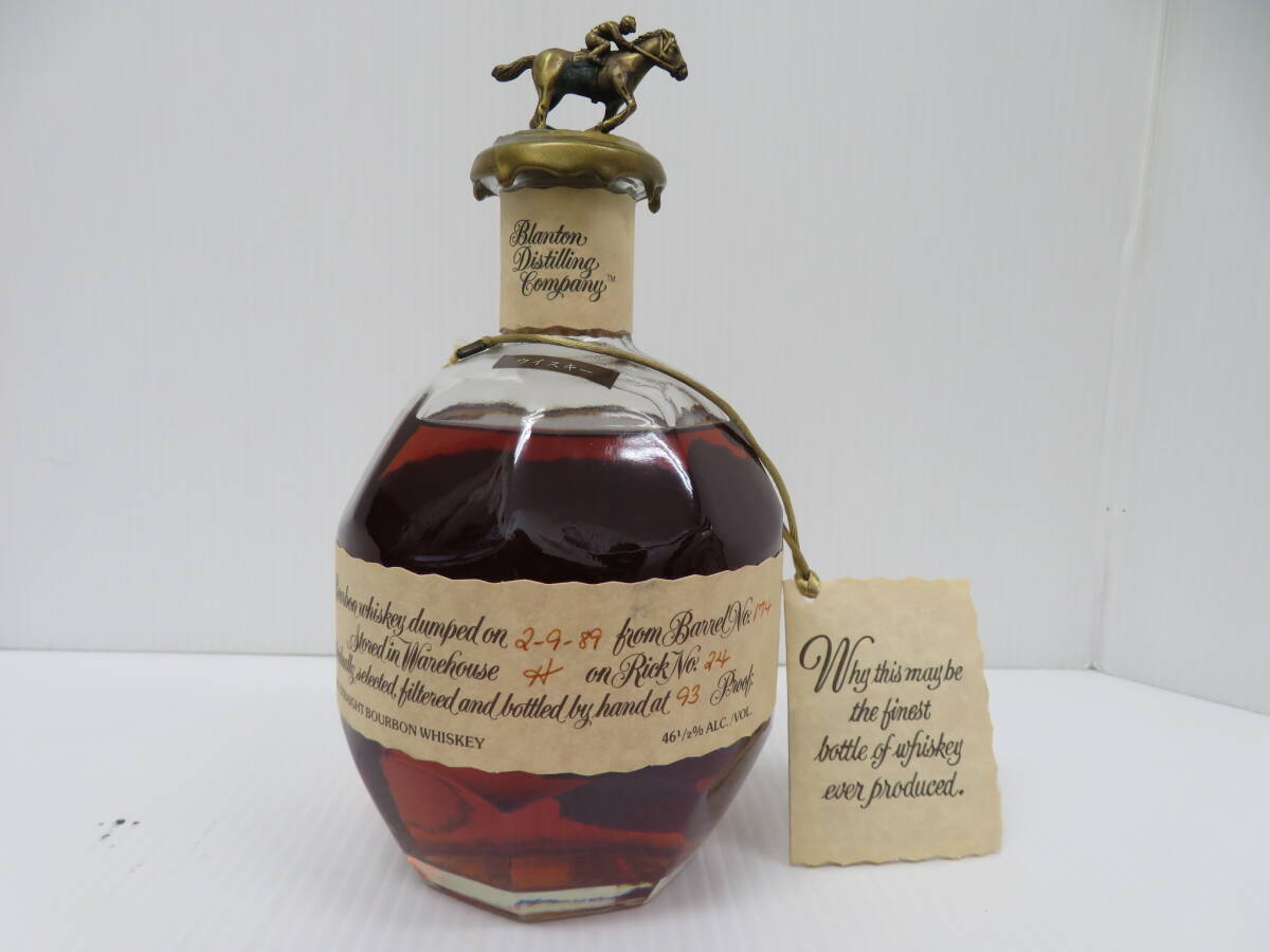 ブラントン　シングルバレル　バーボン　89年　未開栓　750ｍｌ　46.5％　Blanton's　　　　　　　　185