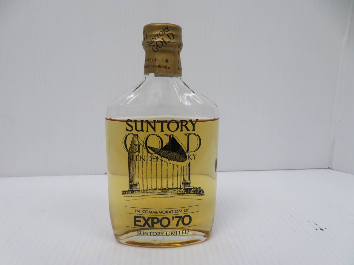 古酒　サントリー　ゴールド　ウイスキー1級　Expo'70　未開栓　180ｍｌ　42％　エキスポ　Gold　　　　　　　194