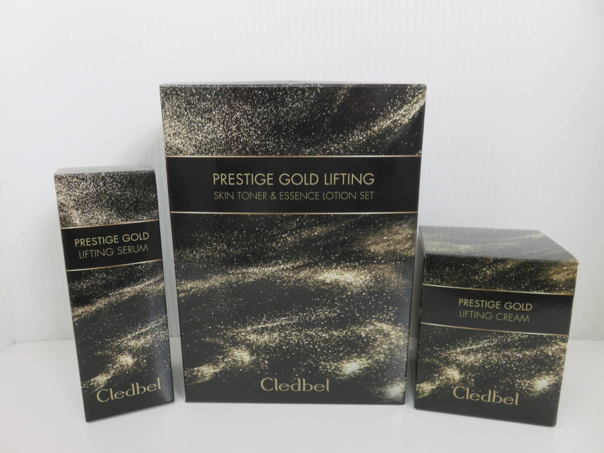 Cledbel　クレドベル　プレステージ ゴールド リフティング セラム　クリーム　スキントナー＆エッセンス ローション　3点セット　