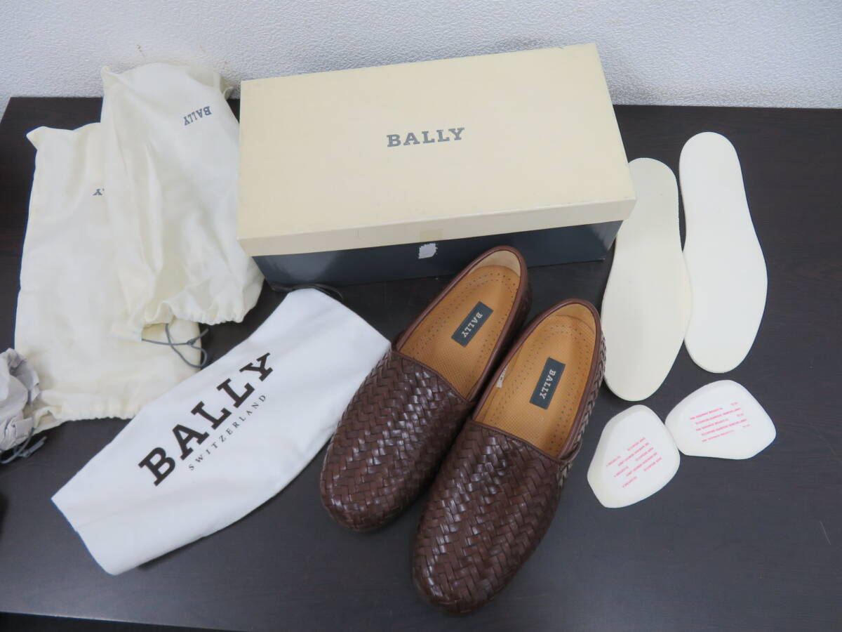 バリー　スリッポンローファー　未使用　8　D　26ｃｍ　Forino　ダークブラウン　M70724　Bally　　　　　　000