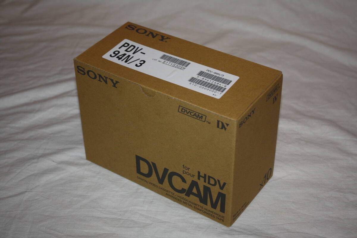 SONY　PDV-94N/3 新品未使用　HDV・DVCAMテープ　10本（検索：HVR-、DSR-、FDR-、HDR-、DCR-、Panasonic、AG-DVX）