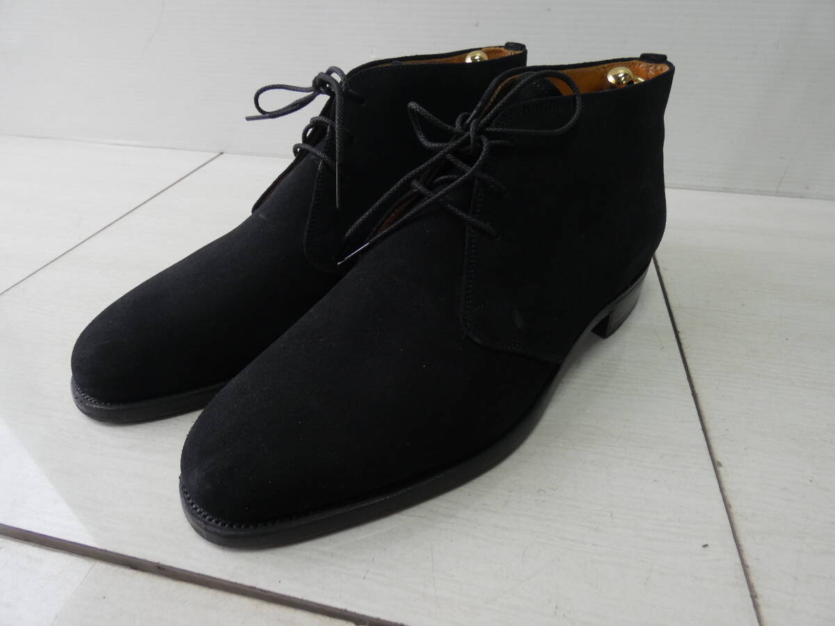 ★SCOTCH GRAIN スコッチグレイン チャッカブーツ スエード 25㎝ ブラック　　 M05179