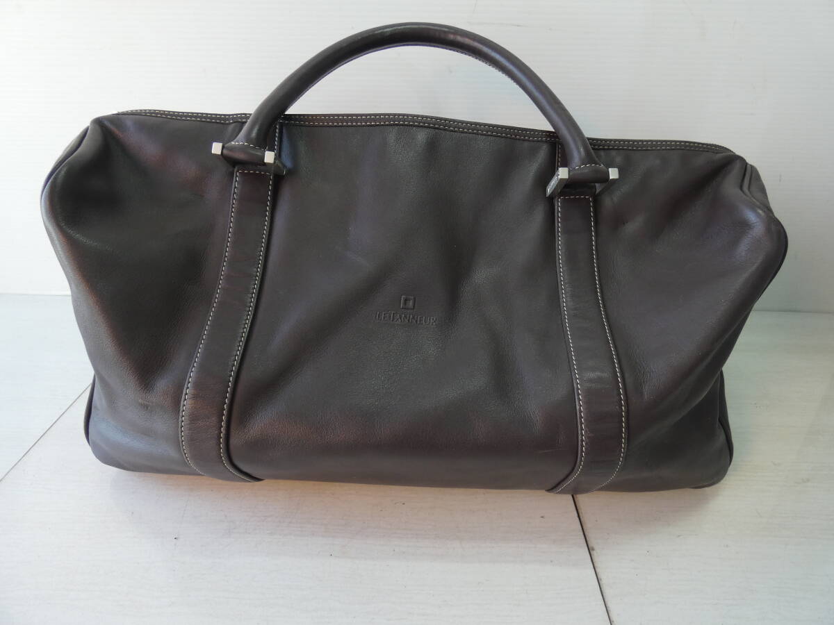 ★LE TANNEUR ルタヌア ボストンバッグ ブラウン 　　 M05204