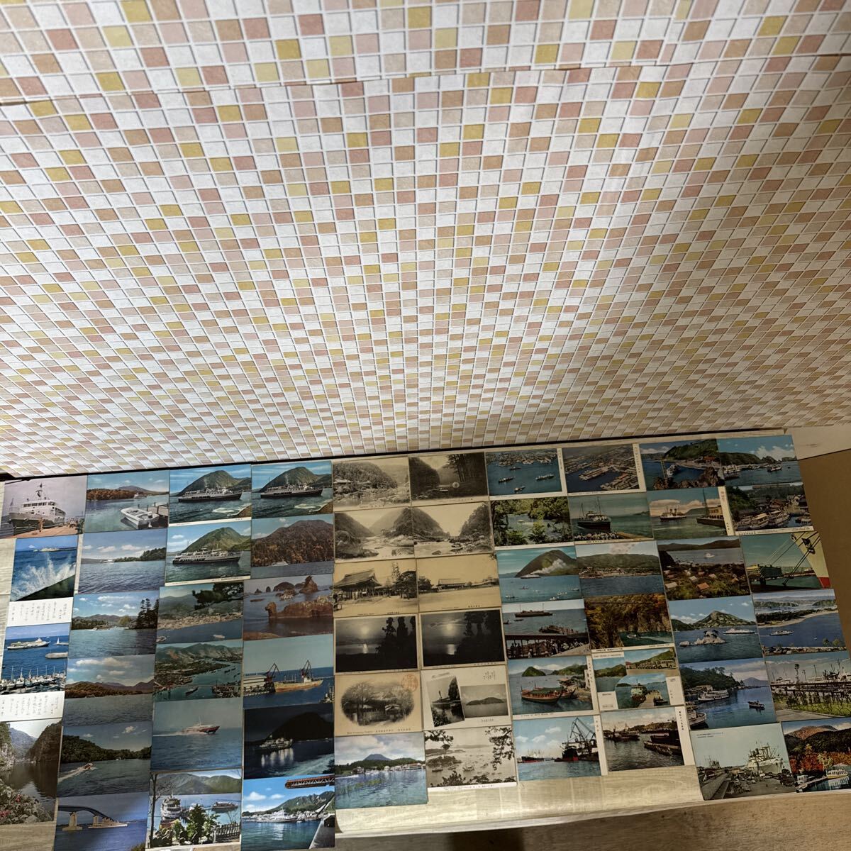 絵葉書 小豆島 元町港 岡田港 阿寒国立公園 琵琶湖大橋 別府港 熱海 水中翼船PT-20 日立港 名古屋港 新潟港 尾道港 高松港 等 58枚 当時物