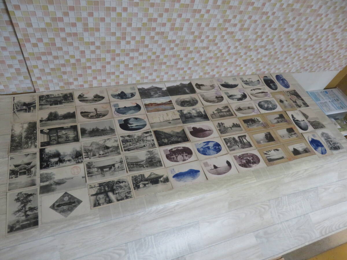 珍しい品! 絵葉書 近江 風景 神社 等 当時物 60枚まとめて 室内保管品 