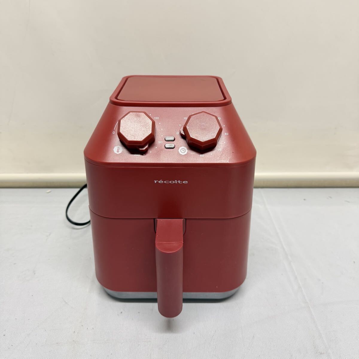 ■21 recolte レコルト エアーオーブン RAO-1 レッド ノンフライヤー エアフライヤー 通電のみ〇