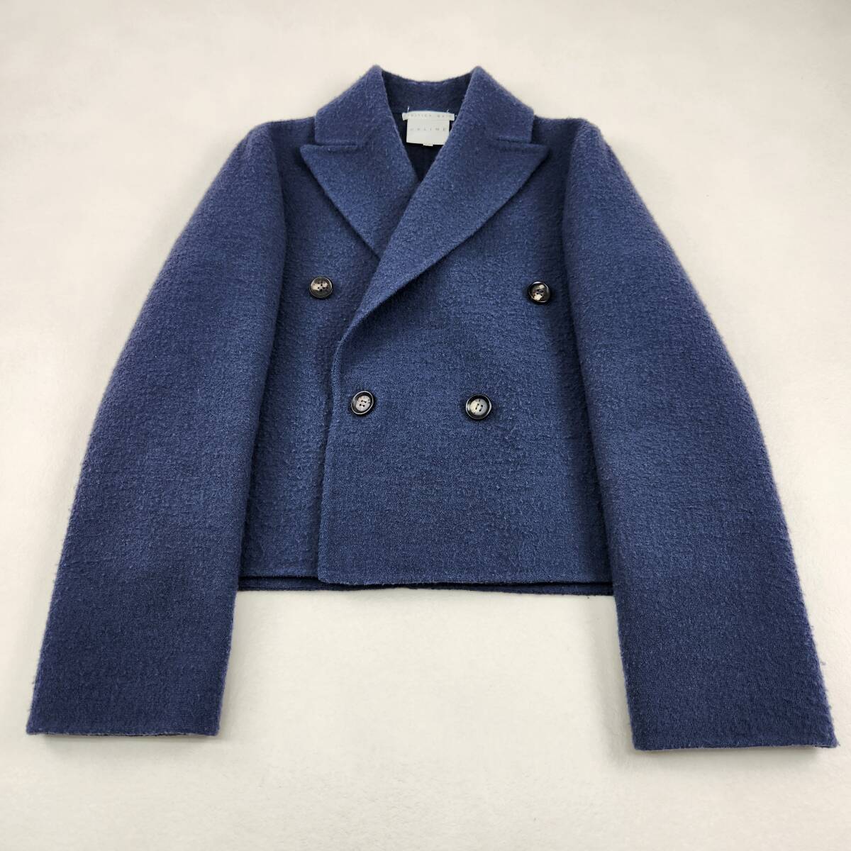 CELINE ピーコート ジャケット　セリーヌ　ショート丈　FINITION MAIN　毛玉デザイン　36　