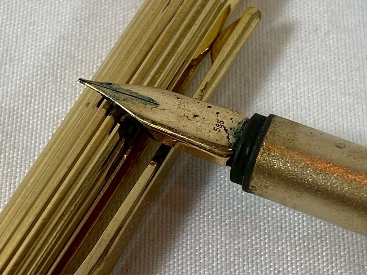 ① MONT BLANC モンブラン　万年筆　ペン先　14K 14金　585刻印　【03190】