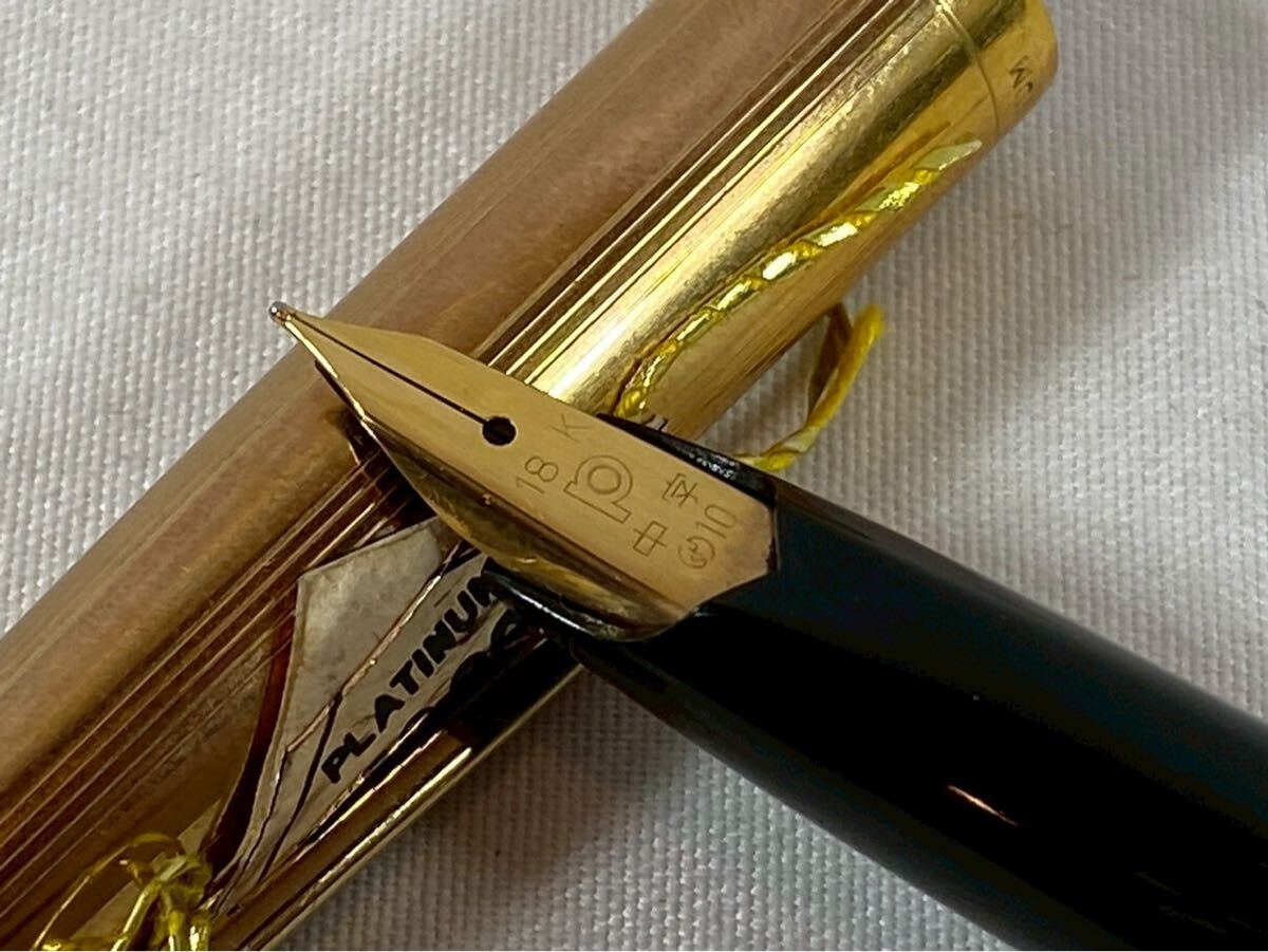 ① PLATINUM プラチナ　万年筆　ペン先　18K 18金　【03174】