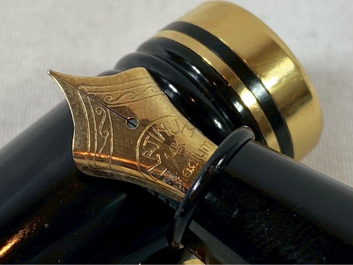 ① PLATINUM プラチナ　万年筆　ペン先 14K 14金　【03193】