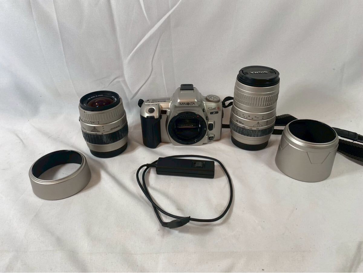 ⑥ MINOLTA 一眼レフ　フィルムカメラ　α sweet s 【03202】