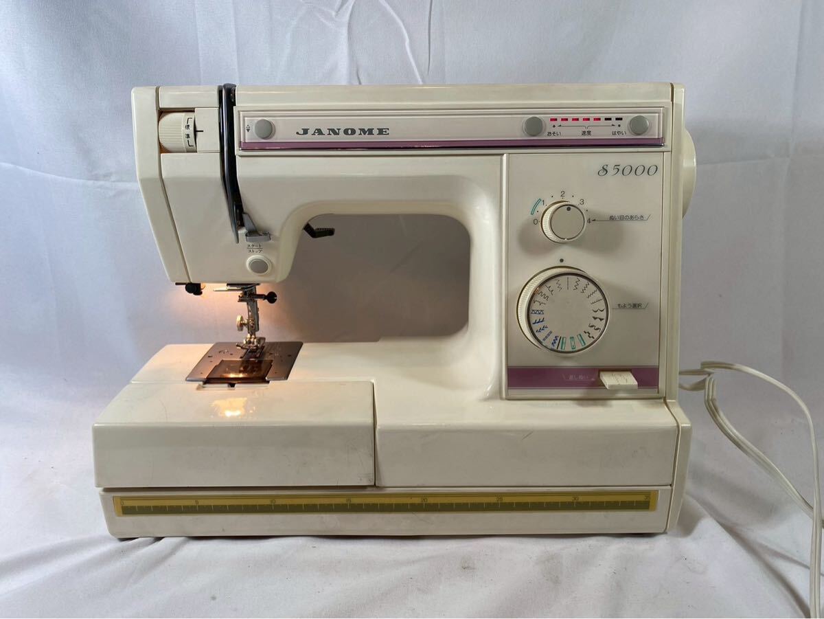 ⑥ JANOME ジャノメ　ミシン　S5000 通電確認済　【03206】
