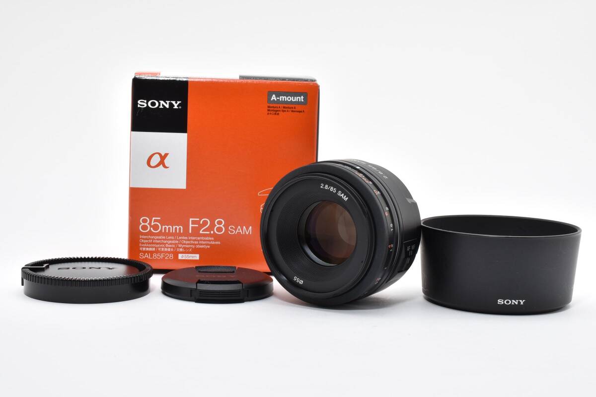 【美品・動作品】SONY　SAL85F28　85ｍｍ　SAM Aマウント　元箱付き　No.1170
