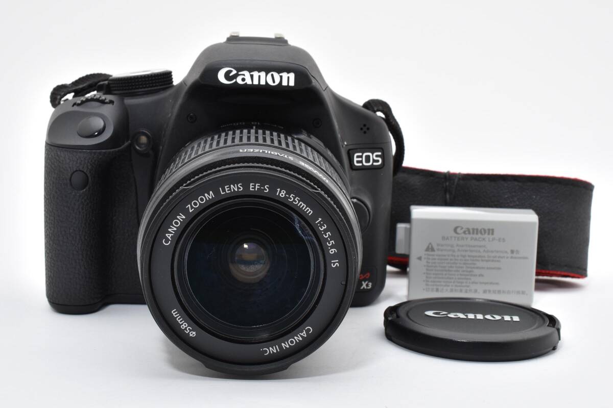【美品・動作品・光学良好】Canon EOS Kiss X3 /EF-S 18-55mm 1:3.5-5.6 IS　No.1180