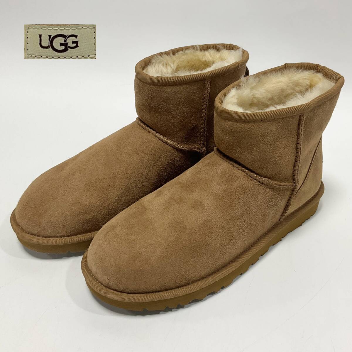 【64604T】正規品 本物 未使用 UGG ムートンブーツ 26cm クラシックミニ チェスナット アグ Classic Mini