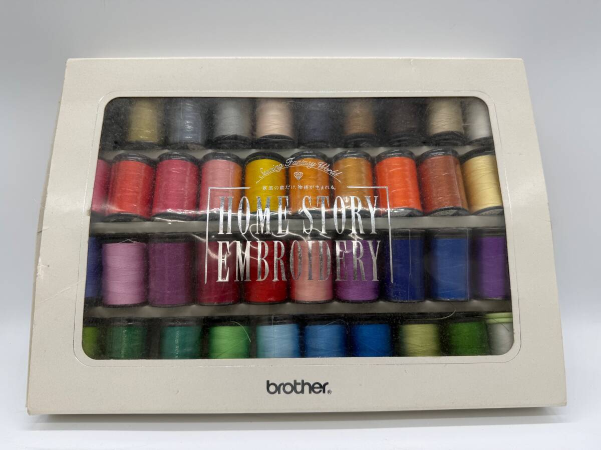 KH12672A▽ brother HOME STORY EMBROIDERY 39 COLORS ミシン 刺しゅう 糸 下糸付 刺繍 日本製 X81112-001 ブラザー クラフト