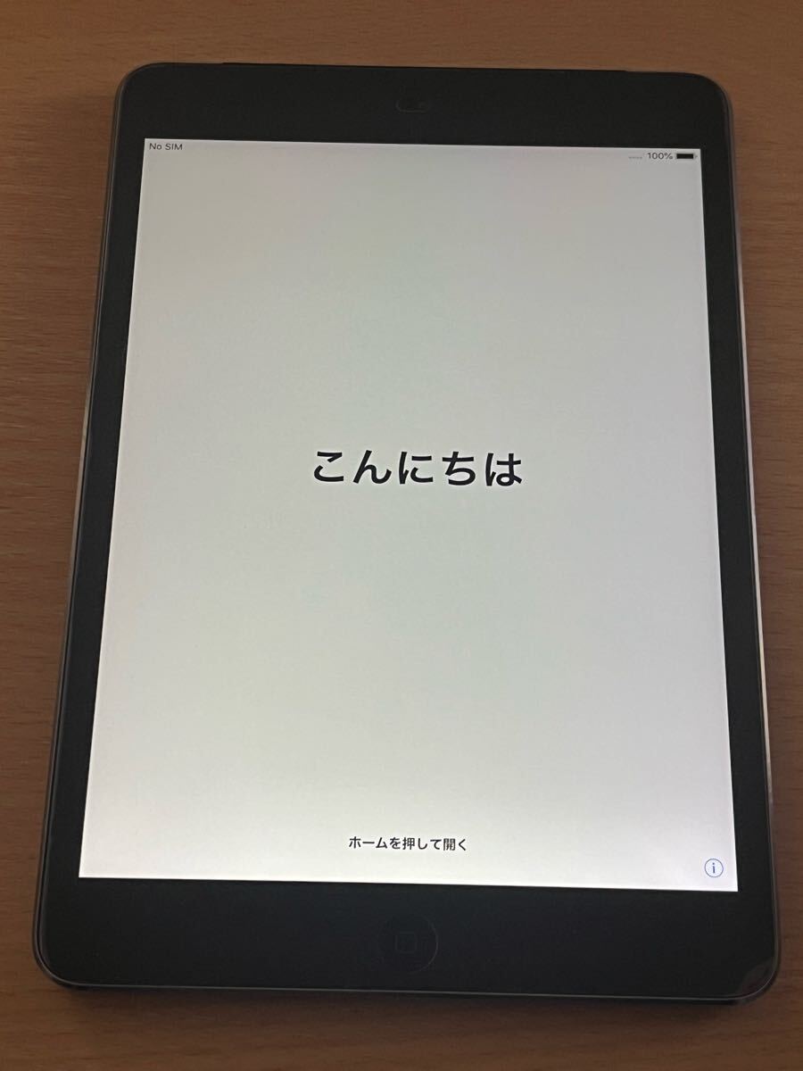 ipad mini 2 16GB　スペースグレイ　セルラーauモデル　※バッテリー良好