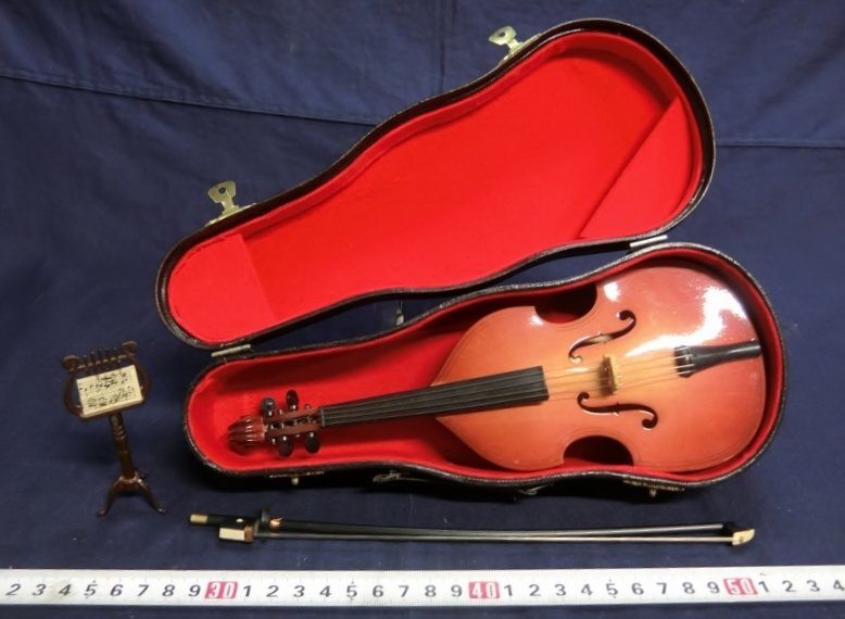 L1572 チェロ バイオリン 工芸品 ミニチュア 楽器 玩具