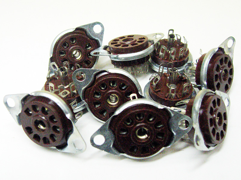 ★☆（管SOP007） MT9P国産ウ゛ィンテージソケット 下付け 10個セット / NOS MT9P socket 10pcs☆★