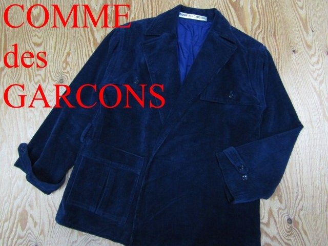 ★コムデギャルソン COMMEdesGARCONS★レディース コーデュロイジャケット ネイビー★R80322003A